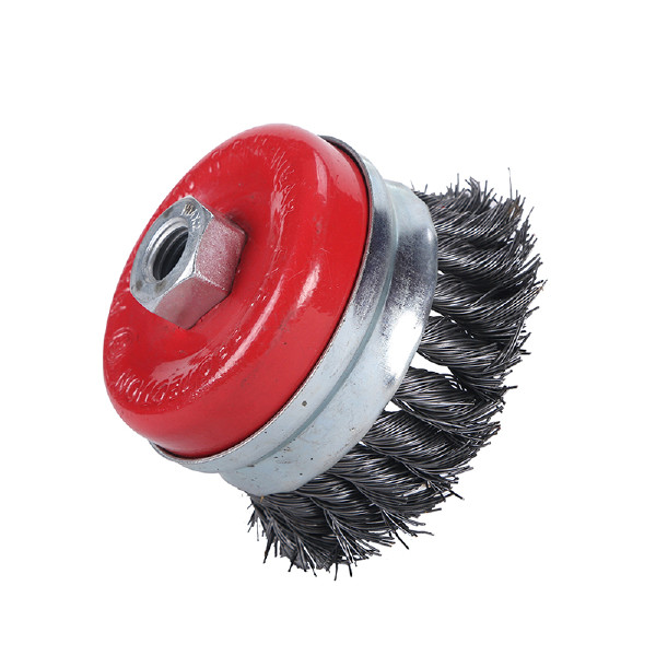 Twist Knot Wire Cup Brush Wheel Rotary Cleaning Drill Rust Removal